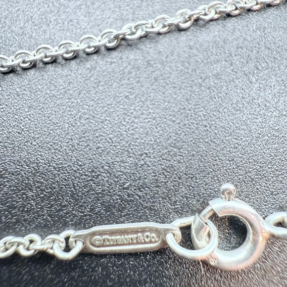 Tiffany & Co. Square Cushion Triple Drop Pendant Necklace Sterling Silver Rare - Picture 6 of 6